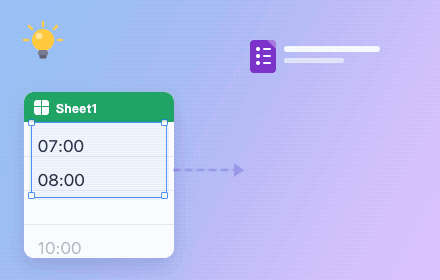 Sheet range driving form options