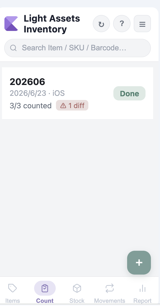 Stock count